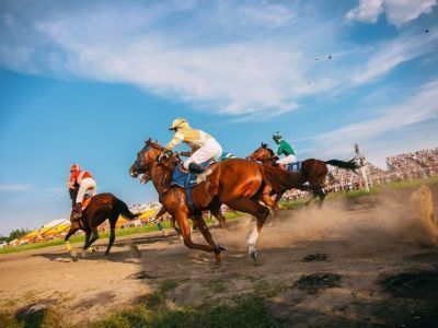 Победителем скачек на приз главы Якутии стал скакун Крит