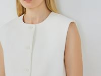 Укороченный жилет, Белый