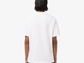 Мужская хлопковая футболка Lacoste с коротким рукавом