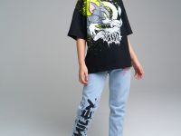 Фуфайка трикотажная для девочек (футболка)