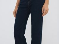 Джинсы клёш с высокой посадкой, Синий