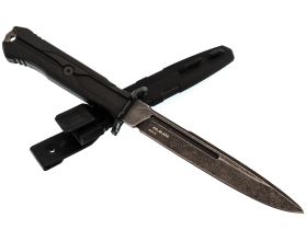 Тактический нож Mr.Blade Leshiy blackwash, сталь AUS-8, рукоять Black Elastron