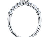 Кольцо из белого золота э4012кц05166500_pink