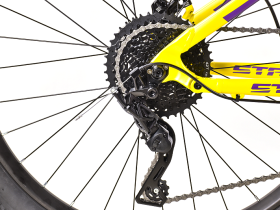 Велосипеды Двухподвесы Stark Tactic FS LT 27.5 HD, год 2024, цвет Желтый-Фиолетовый, ростовка 20