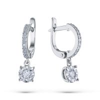 Серьги из белого золота э4712сг06191300