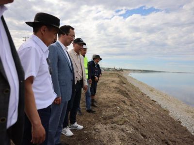 В Верхневилюйске завершены берегоукрепительные работы реки Вилюй