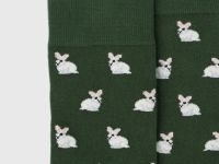 Носки с жаккардовым рисунком, Зеленый