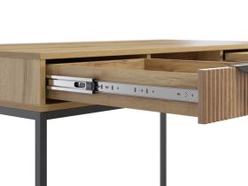 Стол Леванте-3 120x60 Дуб Золотистый/Черный