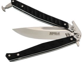 Нож-бабочка (балисонг) НОКС Финка Б, сталь AUS-8, рукоять G10