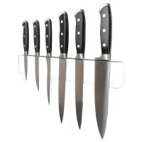 Настенный держатель магнитный для 6 ножей Woodinhome KS001SOWH 390 мм, дуб белый лак