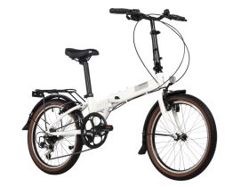 Складной велосипед Novatrack Vortex 20, год 2024, цвет Белый
