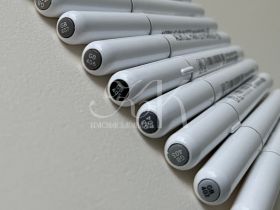 Набор маркеров акриловые Languo, 9 цветов, серые оттенки