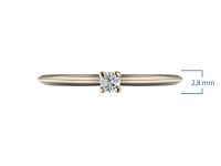 Помолвочное кольцо из желтого золота с бриллиантом э0301кц10200128