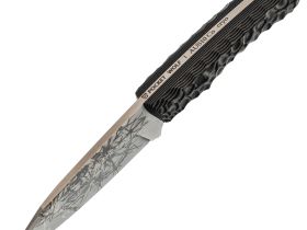 Нож Pocket Wolf Кело, сталь AUS-10, рукоять G10, серый с рисунком