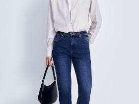 Джинсы mom fit женские