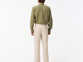 Мужские брюки Lacoste из смеси хлопка и льна