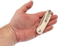 Складной нож Civivi Elementum, сталь D2, рукоять G10, бежевый