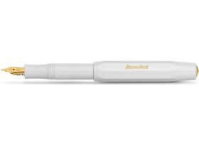 Ручка перьевая Kaweco CLASSIC Sport F 0,7 мм, чернила синие, корпус белый
