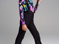 Брюки текстильные с полиуретановым покрытием для девочек