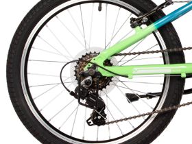 Детский велосипед Novatrack Katrina 20 V-Brake, год 2025, цвет Голубой-Зеленый