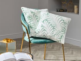 Наволочка декоративная Foliate, зеленая