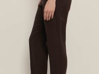 Брюки зауженного кроя с добавлением льна