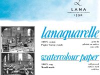 Альбом-склейка для акварели Lana "Lanaquarelle" 26х36 см среднее зерно 20 л 300 г хлопок 100%