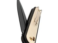 Складной нож SRM 251MB-GT2 black Ti-coat сталь N690, рукоять White G10/Aluminium