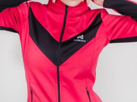 Разминочная куртка Nordski Base Pink/Black W