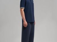 Поло свободного кроя из хлопка пике