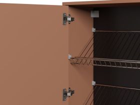 Обувница подвесная Сайрис 50x99 Терракотовый