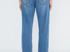 Базовые прямые джинсы, Голубой