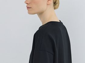 Футболка оверсайз из плотного хлопка, Черный