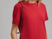 Футболка свободного кроя из джерси