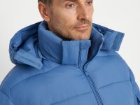 Утепленная стеганая куртка со съемным капюшоном