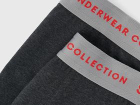 Трусы-транки, 2 шт., Серый