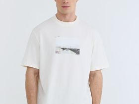 Футболка с принтом, Белый