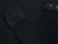 Боди с длинным рукавом, Черный