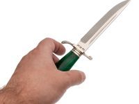 Нож Финка НКВД, сталь VG-10, рукоять акрилат зеленый