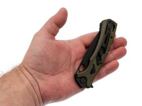 Складной нож НОКС Майор, сталь VG10, армейский нож, рукоять G10 олива