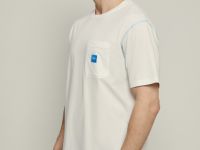 Футболка свободного силуэта с контрастной отделкой