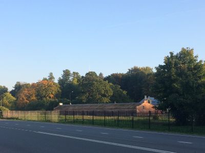 Дворцовые оранжереи (ананасная, персиковая - 2 фрагмента, Александровская - фрагмент; территория)