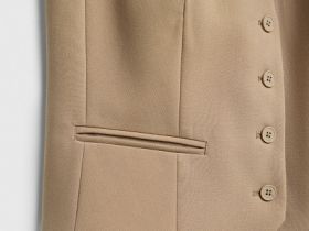 Жилет из поливискозы, Бежевый