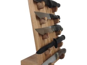 Подставка для коллекции из 5-ти ножей Woodinhome HKS0205ON, дуб, бежевый