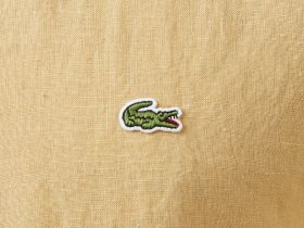 Мужская льняная рубашка Lacoste с коротким рукавом