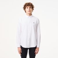 Мужская хлопковая рубашка Lacoste приталенного кроя