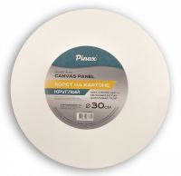 Холст на картоне Pinax D-30 см 280 г 100% хлопок, круглый
