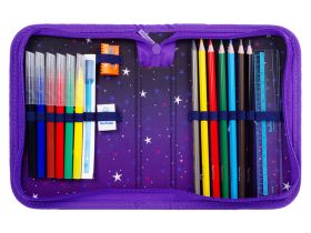 Пенал 1 отделение Berlingo "Magic" 200*140*40 мм, с наполнением, полиэстер