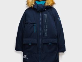 Пальто текстильное с полиуретановым покрытием для мальчиков