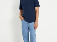 Футболка из хлопка свободного силуэта